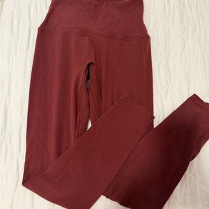 Aritzia Maroon Leggings